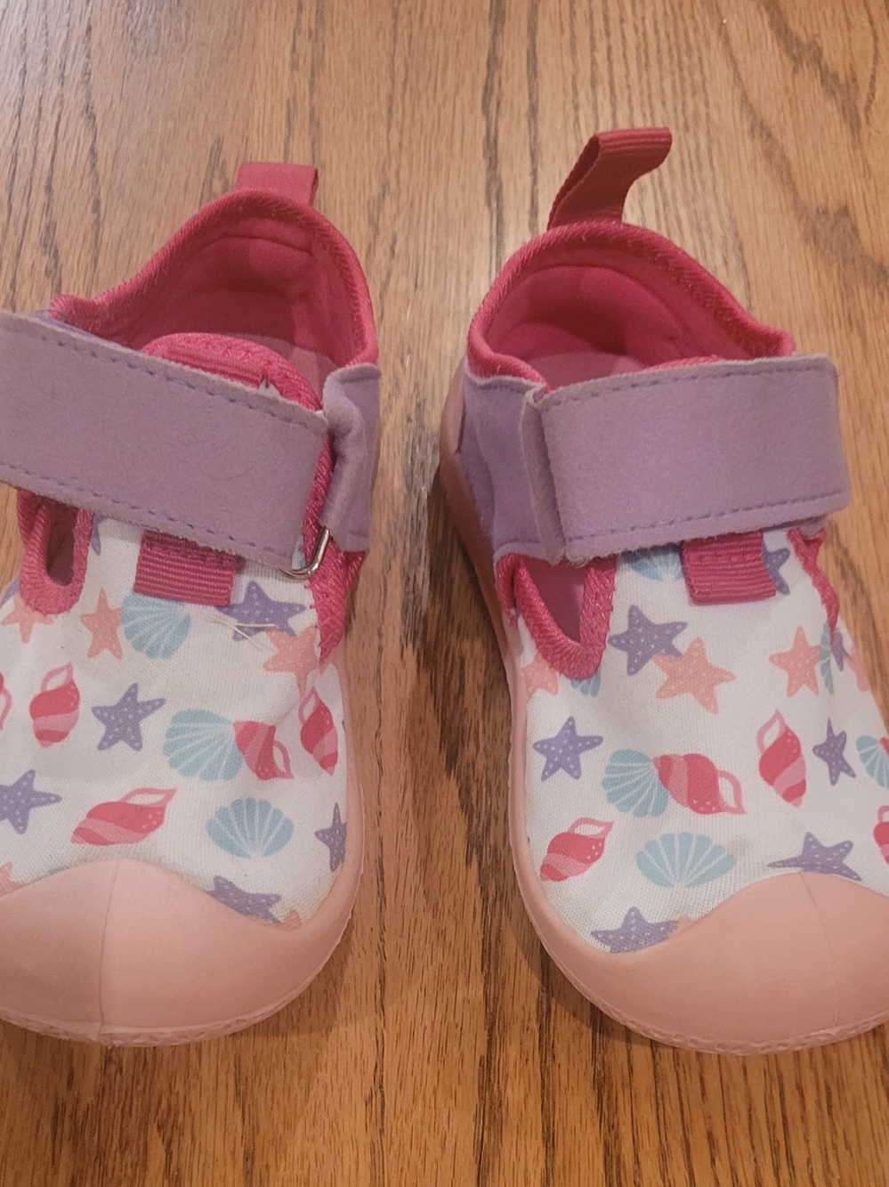 Robeez Pink and Purple Seashell Water Shoes